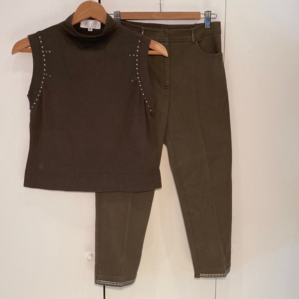 Breeze by Dorothy Schoelen designer pant top set 6/S